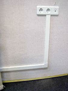 Электромонтажные работы. Монтаж открытой проводки