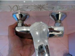 Установка смесителя