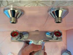 Установка смесителя